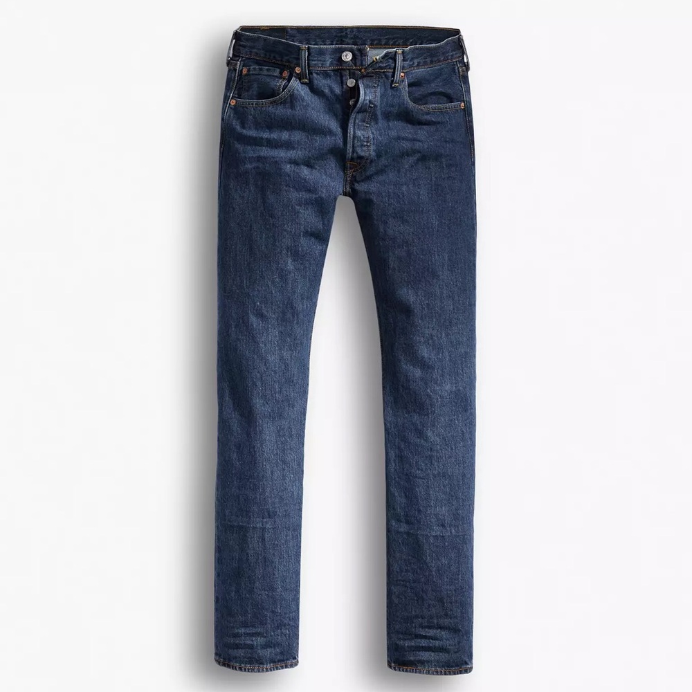 NWT - LEVI'S 501 MEN'S ORIGINAL JEANS, DARK STONEWASH (005010194) - Size 33Wx32L